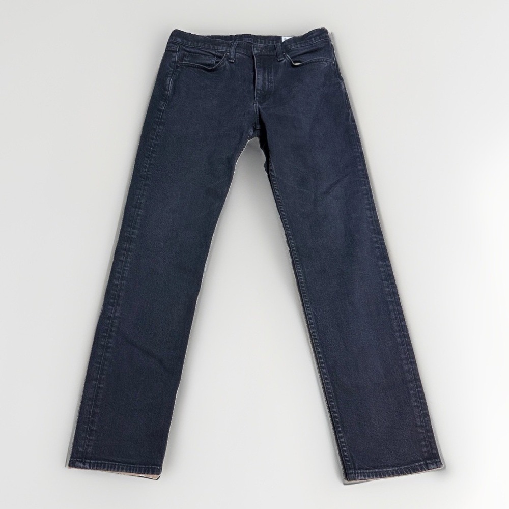 Rag & Bone Fit 2 Slim Jeans 32x30 Black Cotton Blend MED22S1223L5BK